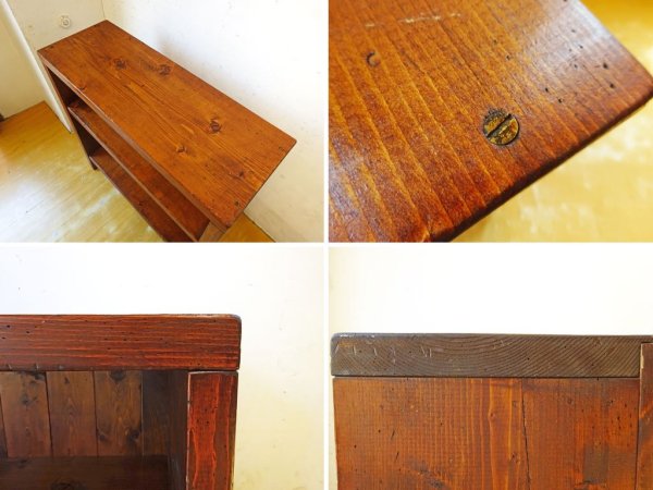 スティフ STIFF パイン無垢材 ブックシェルフ BOOK SHELF 木味 ビンテージスタイル Pain Wood カントリーデザイン ★