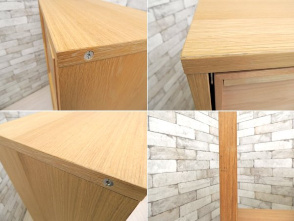 無印良品 MUJI スタッキングシェルフ 2×3 オーク材 オープンンシェルフ 純正スタッキングチェスト×2付き 定価35,880円 ●