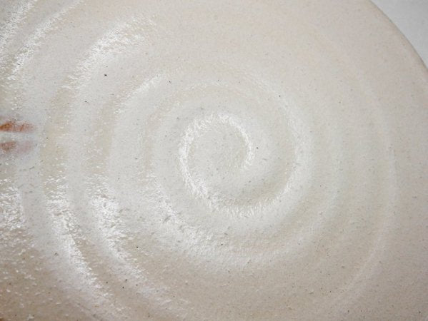 島るり子 粉引平皿 和洋菓子皿 現代作家 ●