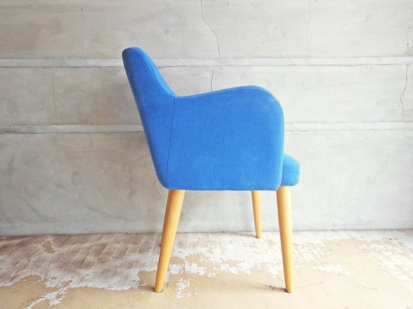 イデー IDEE ラビットチェア LOVE-IT CHAIR ブルー系 ファブリック ビーチ材 ナチュラル 受注生産品 定価94,600円 ♪