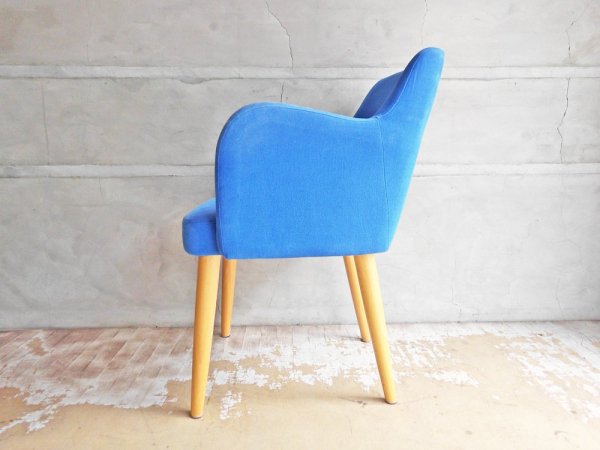 イデー IDEE ラビットチェア LOVE-IT CHAIR ブルー系 ファブリック ビーチ材 ナチュラル 受注生産品 定価94,600円 ♪