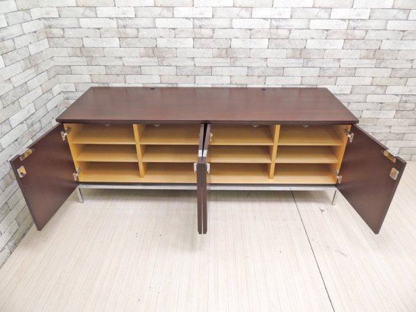 フローレンス ノール Florence Knoll クレデンザ Credenza 4 Position サイドボード キャビネット マホガニー スチールレッグ ミッドセンチュリー ●