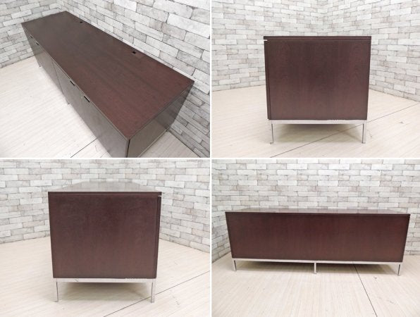 フローレンス ノール Florence Knoll クレデンザ Credenza 4 Position サイドボード キャビネット マホガニー スチールレッグ ミッドセンチュリー ●