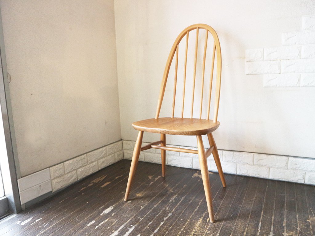 アーコール Ercol クエーカー チェア 英国 ビンテージ エルム×ビーチ材 A ◎