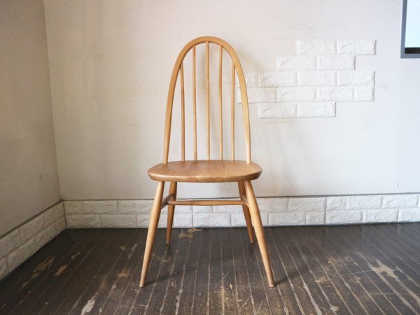 アーコール Ercol クエーカー チェア 英国 ビンテージ エルム×ビーチ材 A ◎