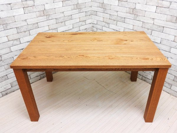 トラックファニチャー TRUCK FURNITURE OAK SR TABLE ダイニングテーブル オーク無垢材 W130cm 廃番サイズ ●