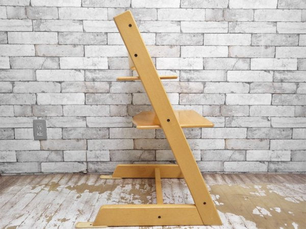 ストッケ STOKKE トリップトラップ TRIPP TRAPP ナチュラル ベビーガード 革ベルト付き ベビーチェア 旧型 ノルウェー ■