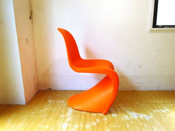 ヴィトラ vitra パントンチェア Panton Chair オレンジ ヴェルナー・パントン Panton スタッキングチェア ミッドセンチュリー スペースエイジ ★