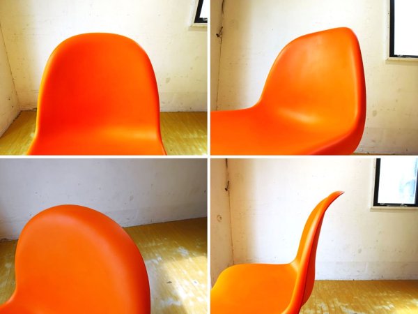 ヴィトラ vitra パントンチェア Panton Chair オレンジ ヴェルナー・パントン Panton スタッキングチェア ミッドセンチュリー スペースエイジ ★