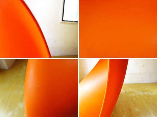 ヴィトラ vitra パントンチェア Panton Chair オレンジ ヴェルナー・パントン Panton スタッキングチェア ミッドセンチュリー スペースエイジ ★