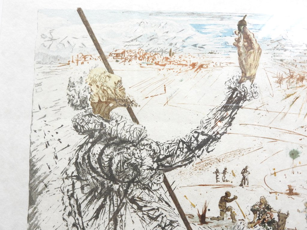 サルバドール ダリ Salvador Dali ドン キホーテ 67/300 リトグラフ 1957年 作品 額装品 アート 芸術 ●