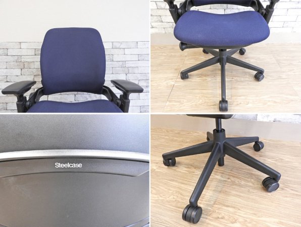 スチールケース Steelcase リープチェア Leap HDタイプ OAチェア エルゴノミクス 高性能チェア ●