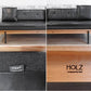 カーフ karf ホルツ ソファ Holz sofa スタイルA クッション2個付き 3Pソファ 本革 × ファブリック オーク材 定価約:465,000- ●