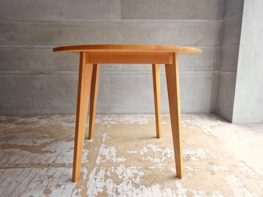 モモナチュラル Momo Natural ヴィボ サークルテーブル VIBO 900 CIRCLE TABLE ラウンド ダイニングテーブル アルダー材 ♪