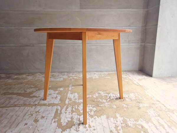 モモナチュラル Momo Natural ヴィボ サークルテーブル VIBO 900 CIRCLE TABLE ラウンド ダイニングテーブル アルダー材 ♪