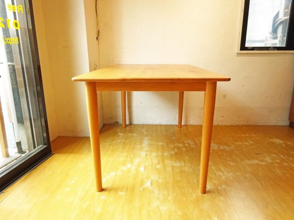 北欧スタイル アダル ADAL ダイニングテーブル Dining table アルダー材 オイル仕上 135ｃｍ ナチュラル ★