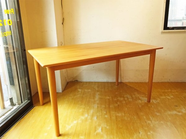 北欧スタイル アダル ADAL ダイニングテーブル Dining table アルダー材 オイル仕上 135ｃｍ ナチュラル ★