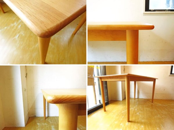 北欧スタイル アダル ADAL ダイニングテーブル Dining table アルダー材 オイル仕上 135ｃｍ ナチュラル ★