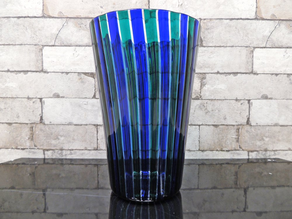 ベニーニ venini ムラーノ MURANO VASO A CANNE フラワーベース 特大 ジオ・ポンティ Gio Ponti ●