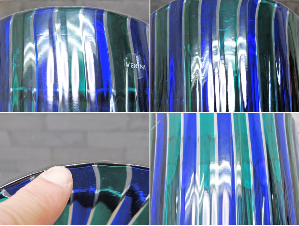 ベニーニ venini ムラーノ MURANO VASO A CANNE フラワーベース 特大 ジオ・ポンティ Gio Ponti ●