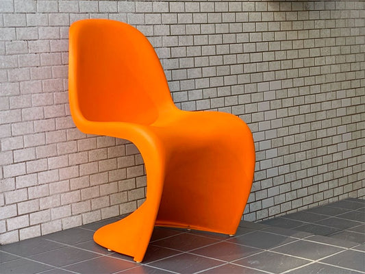 ヴィトラ vitra パントンチェア Panton Chair オレンジ ヴェルナー・パントン Panton スタッキングチェア スペースエイジ ミッドセンチュリー ■