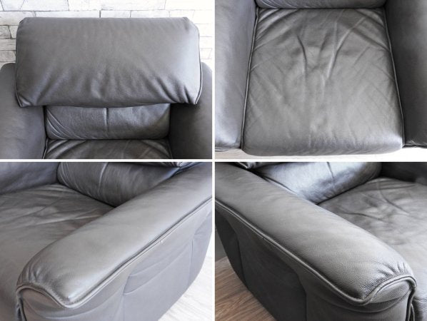 フクラ HUKLA ハモンド HAMMOND 1P Reclining Sofa 1人掛け リクライニングソファ 本革（ セミアニリン牛革 ） 定価￥326,700- 現行モデル ラウンジチェア ●