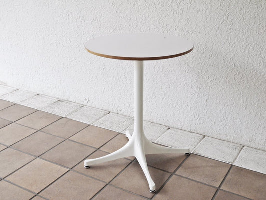 ハーマンミラー Herman Miller ネルソン ペデスタル エンドテーブル NELSON PEDESTAL SIDE TABLE ホワイト ジョージ・ネルソン 定価￥119,900- ◇