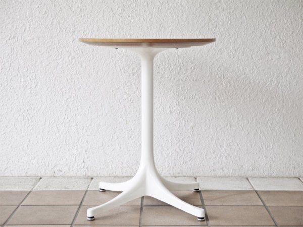 ハーマンミラー Herman Miller ネルソン ペデスタル エンドテーブル NELSON PEDESTAL SIDE TABLE ホワイト ジョージ・ネルソン 定価￥119,900- ◇