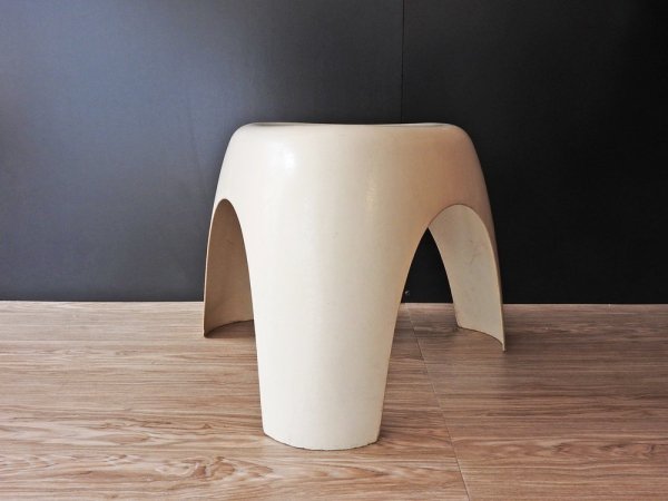 コトブキ kotobuki エレファントスツール Elephant Stool ホワイト FRP製 柳宗理 70sビンテージ  ミッドセンチュリー 稀少 ●