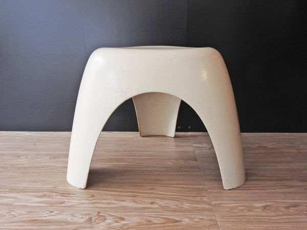 コトブキ kotobuki エレファントスツール Elephant Stool ホワイト FRP製 柳宗理 70sビンテージ  ミッドセンチュリー 稀少 ●