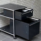 USMエムハラー USM Haller モジュラーファニチャー Modular Furniture ハラーシステム ロールボーイ デスクワゴン グラファイトブラック ■