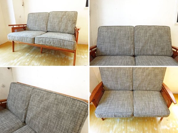 アクメファニチャー ACME Furniture ウィッカー 2シーターソファ WICKER SOFA ウッド×ラタン 西海岸スタイル 定価\129,800 ★