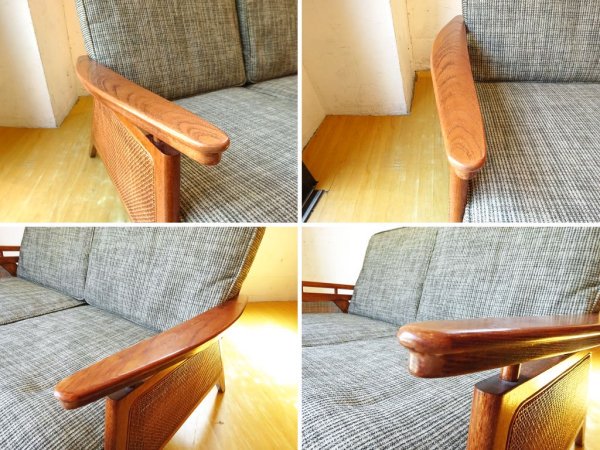 アクメファニチャー ACME Furniture ウィッカー 2シーターソファ WICKER SOFA ウッド×ラタン 西海岸スタイル 定価\129,800 ★