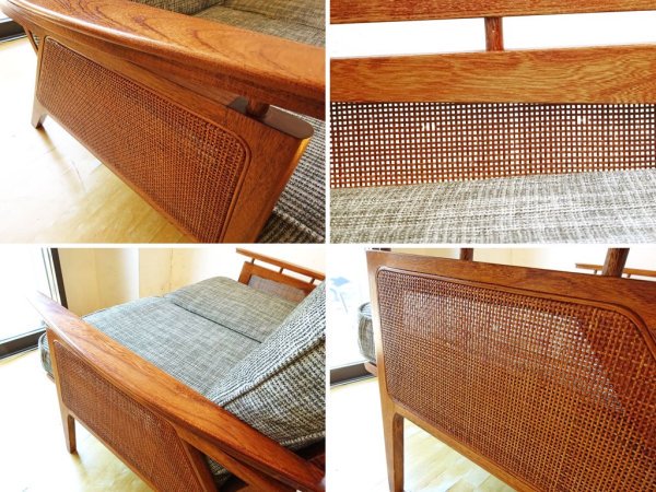 アクメファニチャー ACME Furniture ウィッカー 2シーターソファ WICKER SOFA ウッド×ラタン 西海岸スタイル 定価\129,800 ★