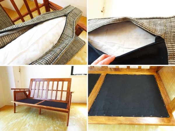 アクメファニチャー ACME Furniture ウィッカー 2シーターソファ WICKER SOFA ウッド×ラタン 西海岸スタイル 定価\129,800 ★