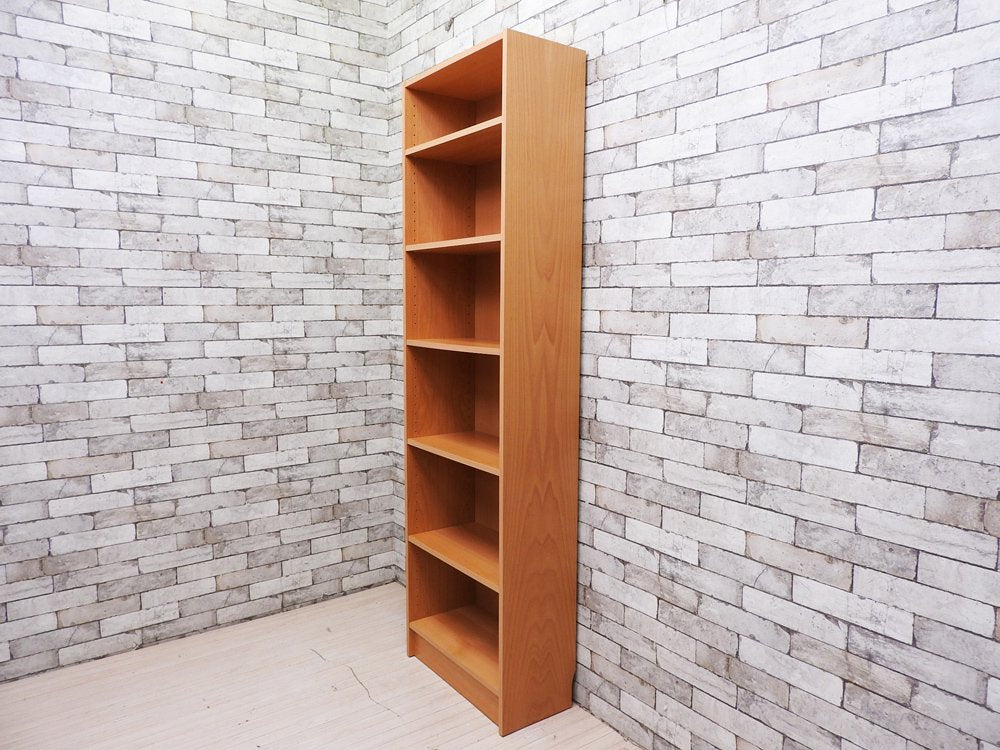 トゥヴィルム スキャンバーク Tvilum-Scanbirk プリマ PRIMA ビーチ材 ブックシェルフ 本棚 6段 W60cm デンマーク 北欧家具 A ●