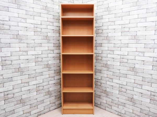 トゥヴィルム スキャンバーク Tvilum-Scanbirk プリマ PRIMA ビーチ材 ブックシェルフ 本棚 6段 W60cm デンマーク 北欧家具 A ●