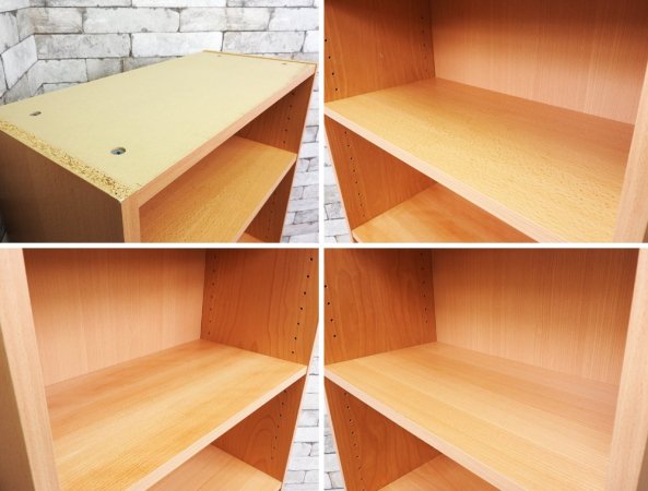 トゥヴィルム スキャンバーク Tvilum-Scanbirk プリマ PRIMA ビーチ材 ブックシェルフ 本棚 6段 W60cm デンマーク 北欧家具 A ●