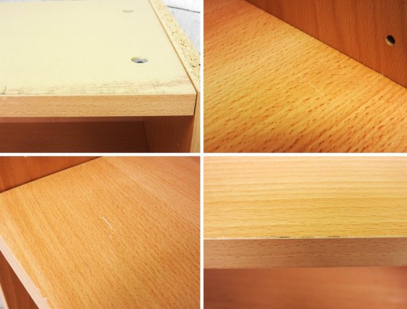 トゥヴィルム スキャンバーク Tvilum-Scanbirk プリマ PRIMA ビーチ材 ブックシェルフ 本棚 6段 W60cm デンマーク 北欧家具 A ●