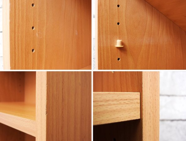 トゥヴィルム スキャンバーク Tvilum-Scanbirk プリマ PRIMA ビーチ材 ブックシェルフ 本棚 6段 W60cm デンマーク 北欧家具 A ●