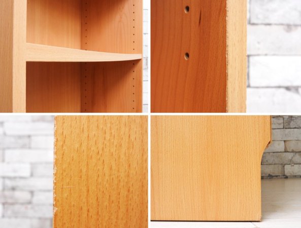 トゥヴィルム スキャンバーク Tvilum-Scanbirk プリマ PRIMA ビーチ材 ブックシェルフ 本棚 6段 W80cm デンマーク 北欧家具 B ●