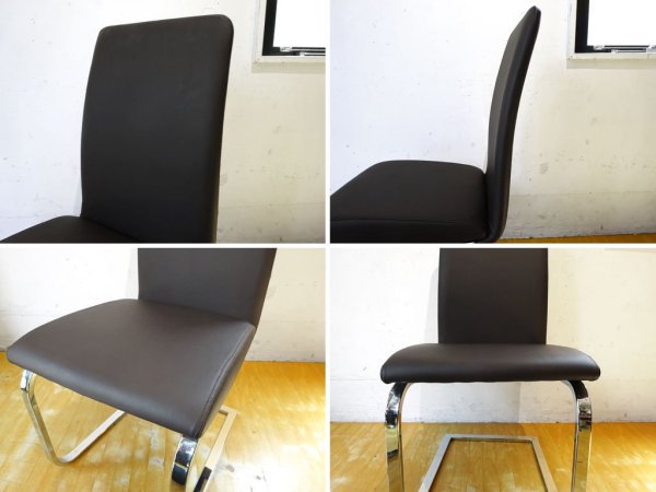 モーダ・エン・カーサ moda en casa ゼータチェア zeta chair 2脚セット カンチレバー スタイリッシュ モダン デザイン ★