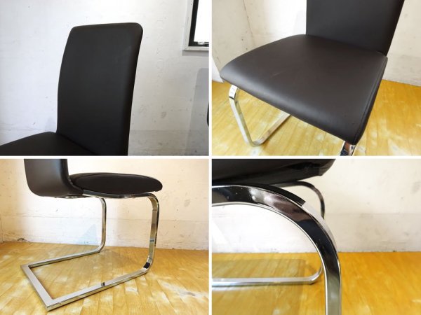 モーダ・エン・カーサ moda en casa ゼータチェア zeta chair 2脚セット カンチレバー スタイリッシュ モダン デザイン ★