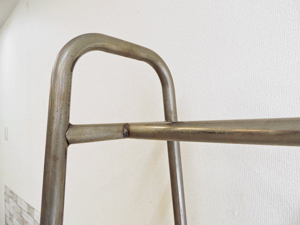 インダストリアルスタイル Industrial style スチール製ハンガーラック コートハンガー シルバー W150cm キャスター付 店舗什器 ●