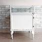 ヨーロピアンアンティークスタイル European Antique Style ガラスショーケース ディスプレイケース ホワイトペイント 猫脚 H88cm 店舗什器 シャビーシック ●