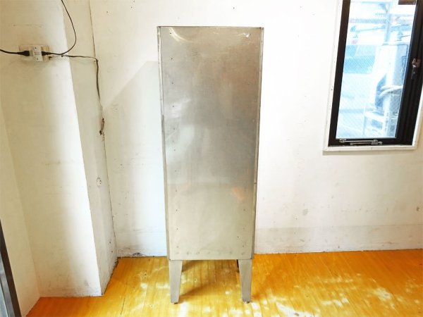 ステンレススチール ドクターキャビネット スリム ケビント キュリオケース 医療器械戸棚 ステンレス 抗菌 ショーケース ガラス戸棚 定価18万★