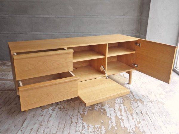 イデー IDEE スティルト サイドボード L ナチュラル STILT SIDEBOARD L Natural ナラ材 定価104,500円 美品 ♪