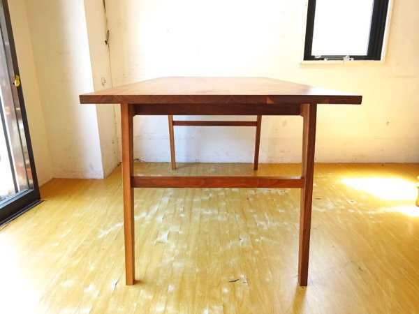 グリニッチ greeniche ワークテーブル Work table 160ｃｍ ウォールナット無垢材 ダイニングテーブル オイル仕上げ 定価17万円 ★