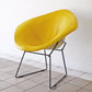 ノル Knoll ビンテージ ダイヤモンドチェア Diamond Chair フルカバーリング PVCレザー イエロー ハリー ベルトイア Harry Bertoia ミッドセンチュリー 名作 ◇