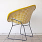 ノル Knoll ビンテージ ダイヤモンドチェア Diamond Chair フルカバーリング PVCレザー イエロー ハリー ベルトイア Harry Bertoia ミッドセンチュリー 名作 ◇